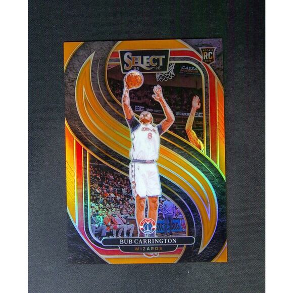 2024-25 Panini Select Bub Carrington Rookie Premier Orange /65 - Picture 1 of 2